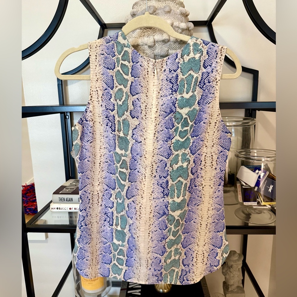 Equipment Lyle Silk Tank Top. Python - image 2